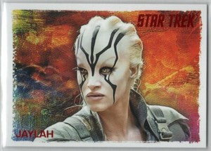 WOMEN OF STAR TREK ART & IMAGES 70 RED PARALLEL BASE SOFIA BOUTELLA JAYLAH 17/50