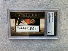 2002 Fleer Classic Cuts Autograph BROOKS ROBINSON Graded CSG 8 NM/MINT
