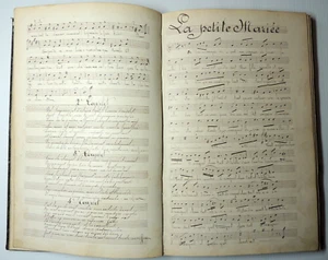 Livre de partitions musicales et chansons entièrement manuscrit - Imagen 1 de 9