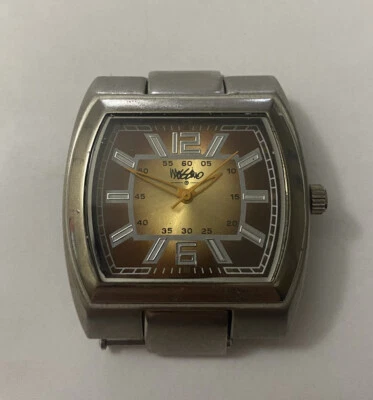 Mossimo 大号银色表壳 Needs Band 男式手表棕色表盘照片🆓🇺🇸🚢 — 第 1/4 张图片