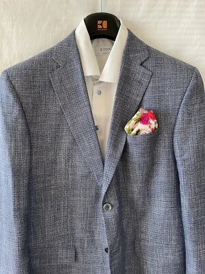 Saks Fifth Avenue Collection Blue Blazer 42R - Image 1 of 4