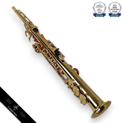 Saxofón soprano Yamaha YSS-475 Japón YSS475 instrumento musical cuello recto Foto 1 de 4