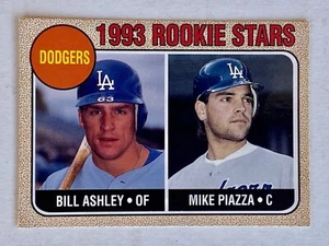 1993 Baseball Card Magazine rookie stars Bill Ashley / Mike Piazza #BBC23 - Picture 1 of 2