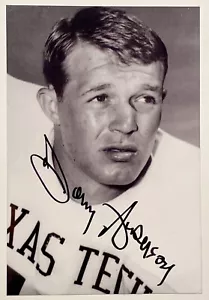Donny Anderson Signed Texas Tech Football BW Picture - Picture 1 of 4