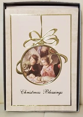 18 Count Amscan Festivities Christmas Holiday Greeting Cards Blessings - Image 1 of 4