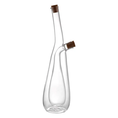 Ölspender Salatdressing Öl Essig Flasche Spender Olivenöl Set 2 in 1 mit Korken - Bild 1 von 4