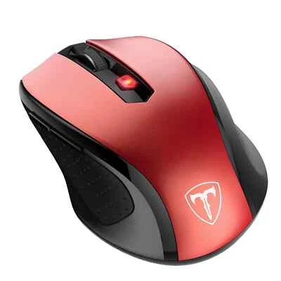EasternTimes Tech Wireless Computer Mouse D-09 USB CA57BN TUVD-09 - Image 1 of 4