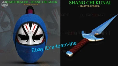 Shang-Chi y la Leyenda de los Diez Anillos 1/1 Death Dealer Casco Resina Personalizado Foto 1 de 4