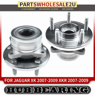 2x Conjunto de cojinete de cubo de rueda trasero izquierdo y derecho para Jaguar XK XKR 2007 2008-2009 Foto 1 de 4