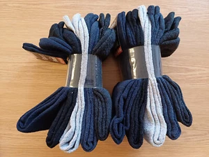 10 Paare Herren Socken - Größe 43/46 - Blau, Grau u. Schwarz, waschmaschinenfest - Bild 1 von 4