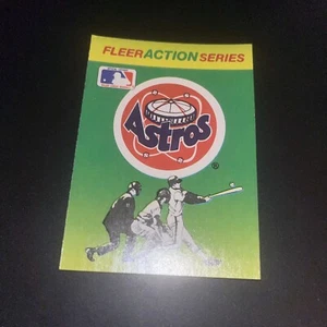 1990 Fleer Baseball Card Houston Astros Sticker - Picture 1 of 2