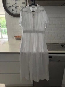 Brand New - White Maxi Dress - Size 14 - Picture 1 of 3