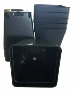 3.5 inch SQUARE BLACK NURSERY POTS  - SET OF 24 - plastic flower  - Picture 1 of 5