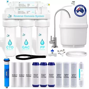 5 Stage Undersink Reverse Osmosis Water Filter RO System + 2 Years Cartridges - Picture 1 of 9
