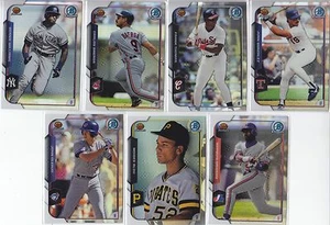 2015 Bowman Rookie Recollection Insert Set 7 Different Cards w/Williams, Baerga - Picture 1 of 1