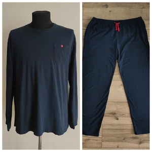 Zimmerli Swiss First Herren Baumwolle Blau Pyjama Set Hemd Hose Größe XL - Bild 1 von 9