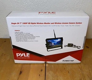 Pyle Single CH 7” 1080P HD Digital Wireless Monitor and Wireless License Camera - Picture 1 of 3