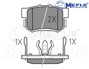 Juego Pastillas Freno Meyle, Eje Trasero Con Placa Antichirridos 025 242 3114/W - Imagen 1 de 2