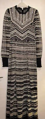 Needle And Thread Black Silver Sequins Dress Brand New With Labels - Image 1 of 4