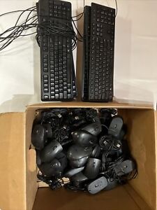 (40) DELL Mouse w/ Scroll Wheel Wired + 10 Key Board Wired. Free Shipping