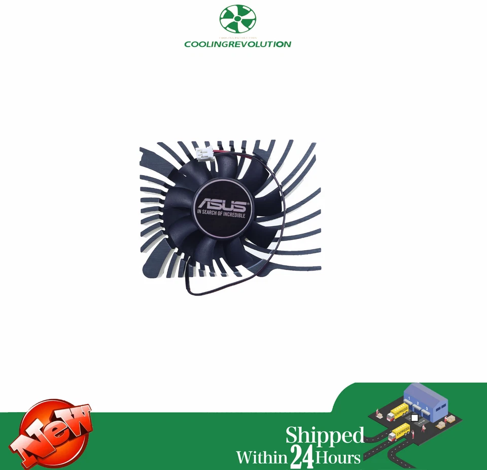Graphics card heatsink fan for ASUS Radeon R7 240 R7240-2GD5-L - Image 1 of 2