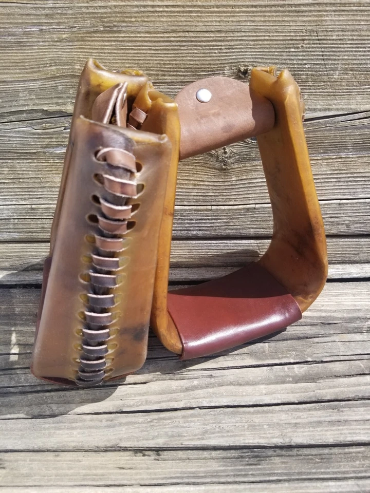 3英寸生皮包裹式爬行马镫 — 第 1/1 张图片