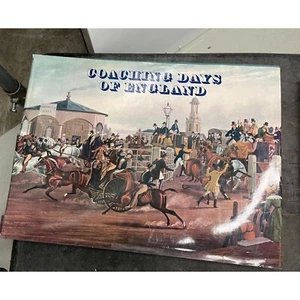 Coaching Days of England Large Ovesized Vintage Hardcover Book Historical - Foto 1 di 9
