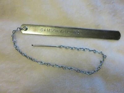 SAMSON FIRE EXTINGUISHER CABINET GLASS/MAGNETIC BREAKER BAR PIN CHAIN ASSEMBLY-METAL