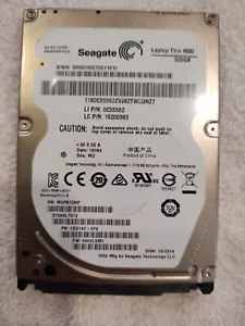 Seagate ST500LT012 Momentus 500GB Internal 5400RPM 2.5" HDD SATA TESTED Working - Picture 1 of 2