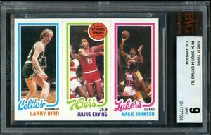 1980 Topps Larry Bird & Magic Johnson Rookie BVG 9 | RC BGS PSA | Great Copy!