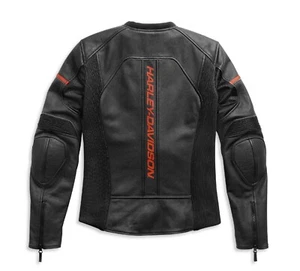 Harley-Davidson Women's H-D Brawler Leather Jacket 98007-21ew - Foto 1 di 3