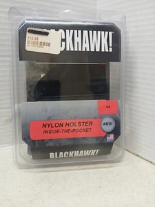Blackhawk Nylon Holster 04 Inside the Pocket AMBI Most Sub-compact 9mm/.40 Autos - Picture 1 of 5