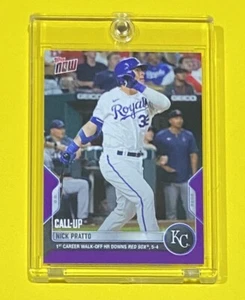 2022 MLB Topps Now Nick Pratto Call-Up PURPLE PARALLEL /25 SSP Royals #666 🔥 - Picture 1 of 3