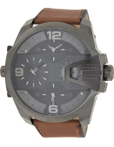 Diesel Uber Chief braune Herren-Lederarmbanduhr, 54 mm NEU | UVP 375 $ | LESEN - Bild 1 von 7