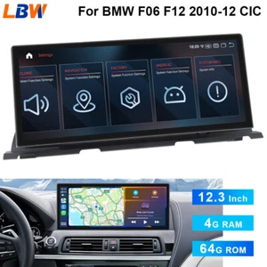 12.3'' Ultra-thin Screen Android Car Radio GPS Wifi For BMW F06 F12 2010-12 CIC - Picture 1 of 19