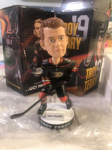 Anaheim Ducks Troy Terry #19 Bobblehead Hockey NHL 2022 New In Box Cover