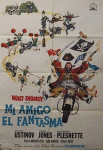 "LE FANTÔME DE BARBE NOIRE" Affiche espagnole 1968 (Walt DISNEY / Peter USTINOV) - Picture 1 of 1
