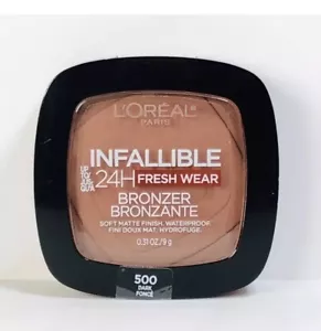 NEW L'Oreal Paris Infallible 24H Fresh Wear Bronzer 500 Dark SEALED - Picture 1 of 1
