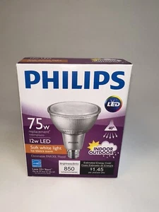 Phillips Dimmable PAR30L 12W LED Flood Light, Soft White (75W Replacement) - Picture 1 of 2
