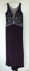 Cameron Blake By Mon Cheri Evening Gown 6 Eggplant Embroidered Long Formal Dress