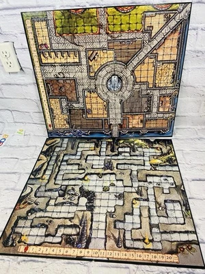 TSR Dragon Strike 1993  Replacement Double Sided Gameboards Two.  Amazing Shape - Image 1 of 4