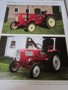 Traktor Datenblatt Güldner 12 Diesel Tragschlepper A2 KS Spessart   - Bild 1 von 2