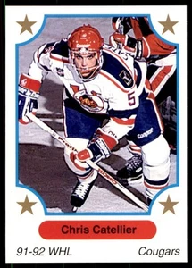 1991-92 7th Inning Sketch WHL - Chris Catellier #53 (RC) - Picture 1 of 2