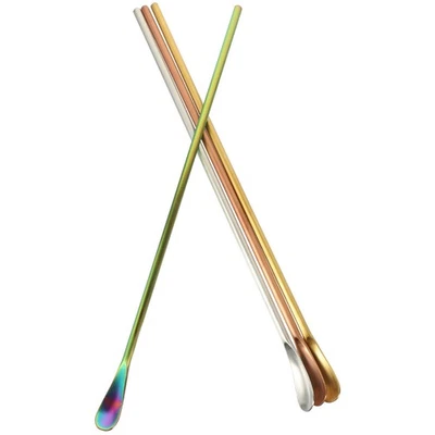  4 Pcs Utensili Da Cucina Acciaio Inossidabile Cucchiai Mescolando - Immagine 1 di 4