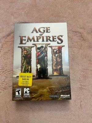 Vintage Age of Empires III (PC, 2005)  With Slip Cover Factory Sealed - Image 1 of 2