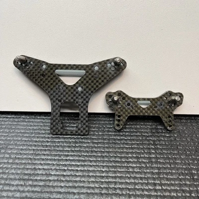 Torres de amortiguador delanteras y traseras de fibra de carbono HPI para HPI RS4 Pro2 vintage 73006 73007 Foto 1 de 4