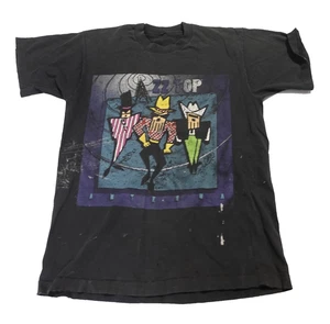 Vintage 90s ZZ Top Antenna World Tour Shirt XL Black Short Sleeve Band Tee - Bild 1 von 12