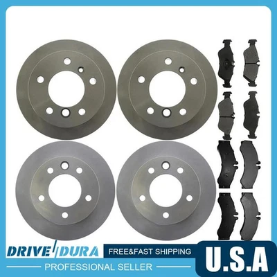 Front Rear Disc Brake Rotors Brake Pads Kit for 2003-2006 Dodge Sprinter 2500 - Image 1 of 4