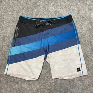 Ripcurl Mirage Surf Grip Board Shorts Men's Size 36 Blue Black Shorts - Picture 1 of 14