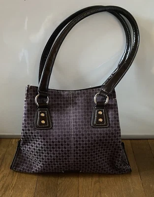 Bolso de mano Nine & CO púrpura con asas de cuero púrpura Foto 1 de 4